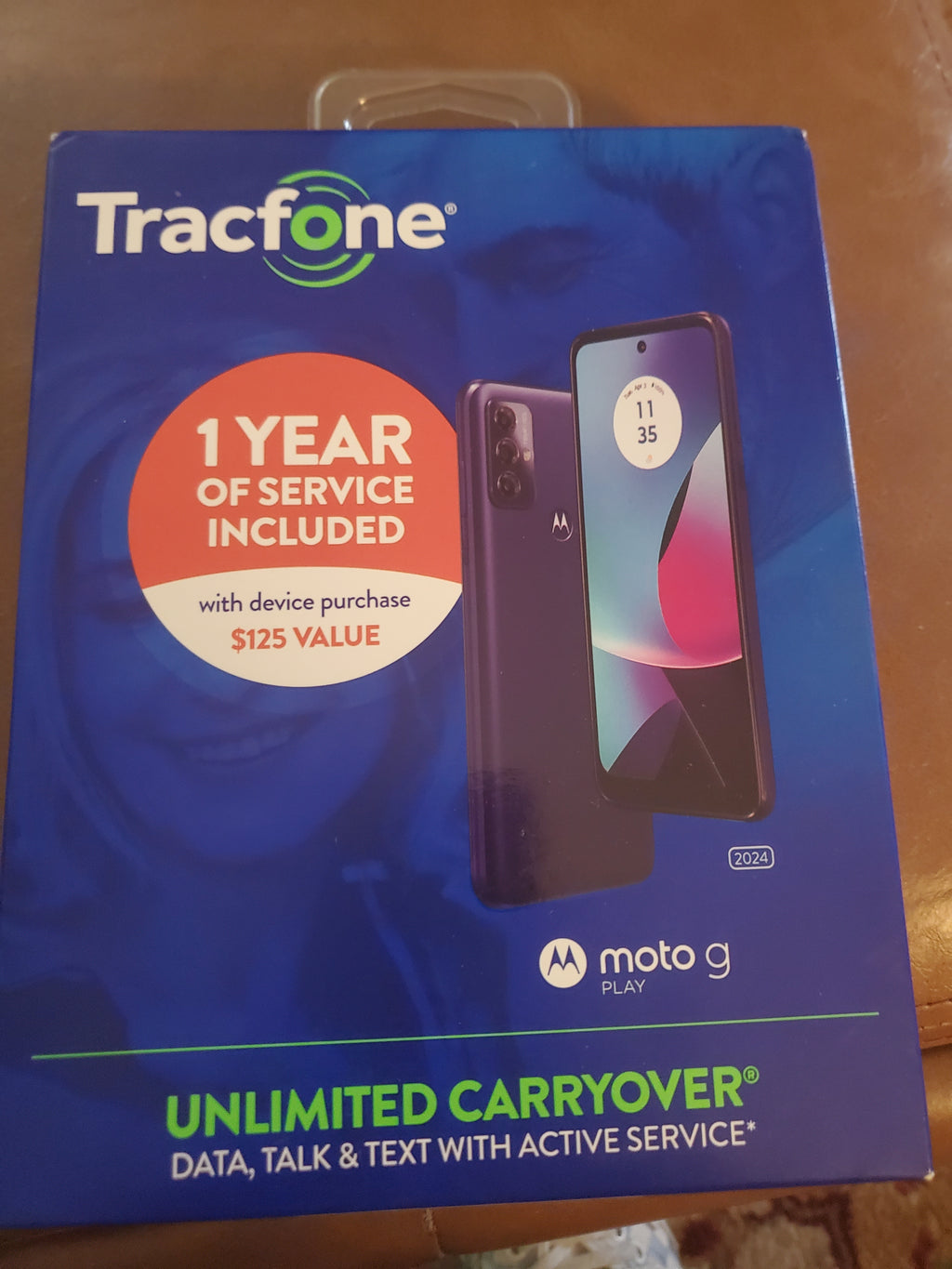 Moto G Play 64GB Tracfone 125 value factory sealed