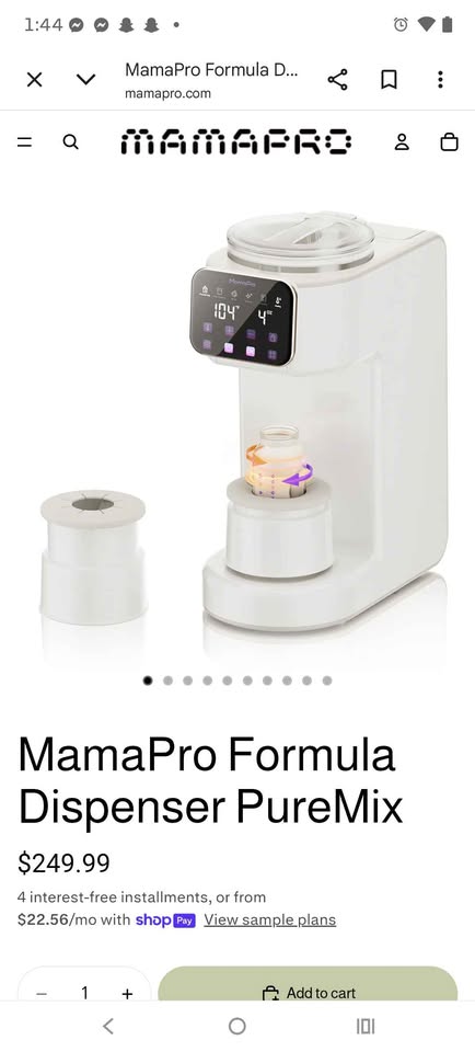 MamaPro Formula Dispenser PureMix