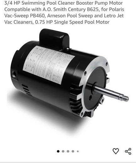 LAWETA 3/4 HP Pool Booster Pump Motor